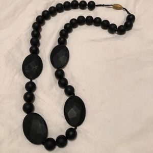 Chew beads necklace, black